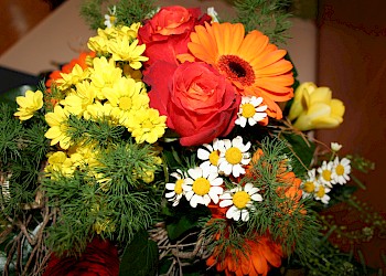 Blumenpräsent; Foto: BIS LU