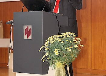 Gastredner Dr. Sturm im Rahmen des Vortrages "Die Krise im Euroraum"; Foto: BIS LU